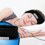 SLeeping with a sleeping headband headphone